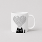 Shape text lyric mug